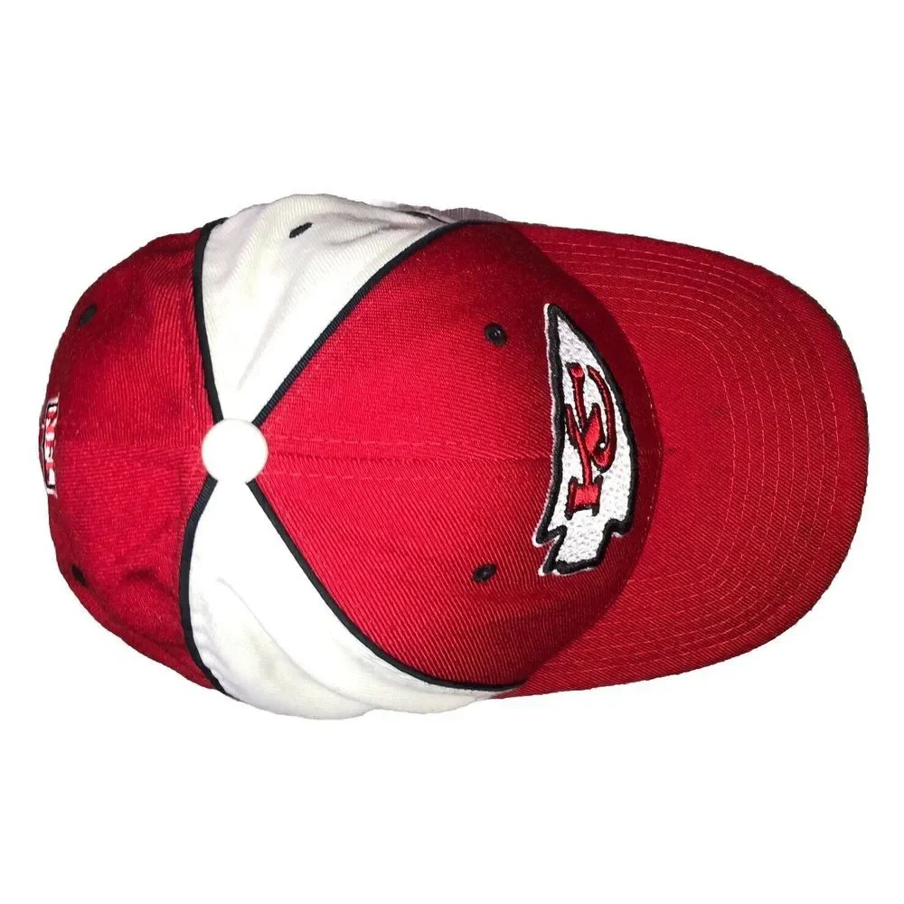 Vintage NFL Kansas City‎ Chiefs LOGO Strapback Hat 90s Reebok NFL Wool Blend Red